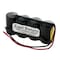 Exell Battery 4.8V 700mAh NiCD Battery w/Wire Leads for Emergi-lite 850.0062 Light EBC-2/3AX4-WIRE - alternate 2